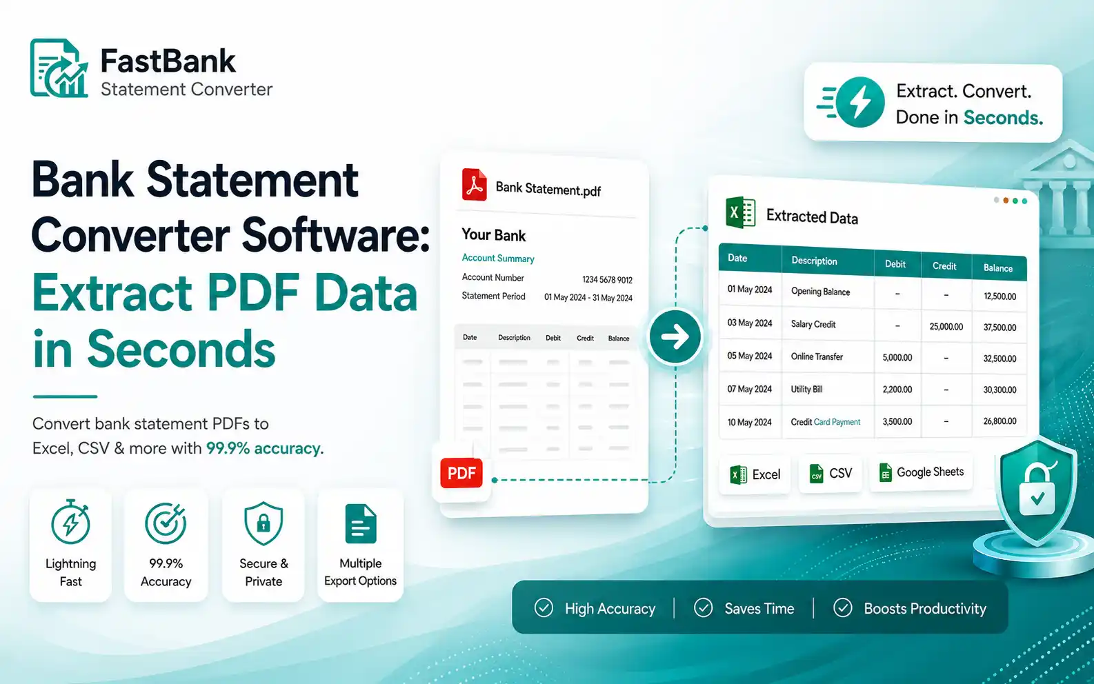 Bank Statement Converter Software: Extract PDF Data in Seconds